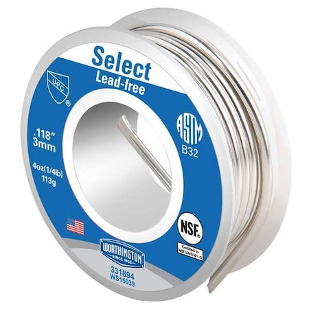 Solder Kit w/Flux Brush and Sand Cloth by USA Worthington Solders