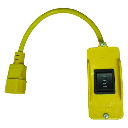 Drop Cord Rocker Switch Yellow by Dayton in US