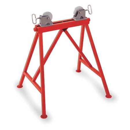 Roller Head Pipe Stand 2 to 36 In. by USA Ridgid Pipe Threading Machine Stands