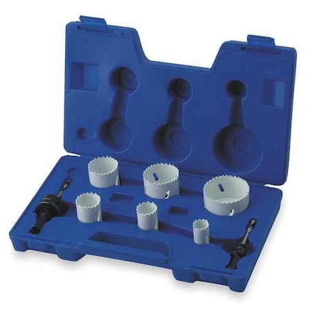 Hole Saw Kit Bimetal 7/8 To 2.5 In 8 Pc by USA Westward Hole Saw Kits