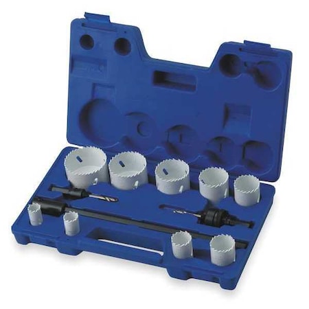 Hole Saw Kit Bimetal 3/4 To 2.5 In 12 Pc by USA Westward Hole Saw Kits