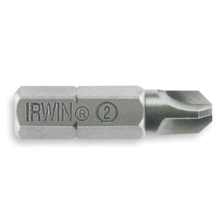 Torsion Bit SAE 1/4" Hex #6 1 1/4" PK2 by USA Irwin Screwdriver Bits