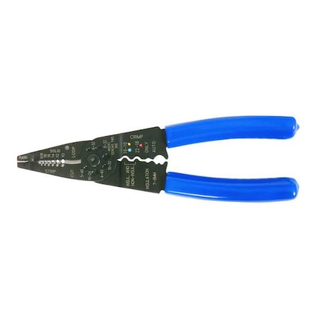 Wire Stripper/Cutter 10 22 AWG 8 1/4 In by USA Westward Wire Strippers Crimpers Cable Slitters