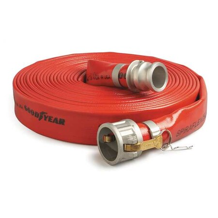 2" ID x 50 ft. PVC Water Discharge Hose RD by USA Spiraflex Air Compressor Discharge & Suction Hoses