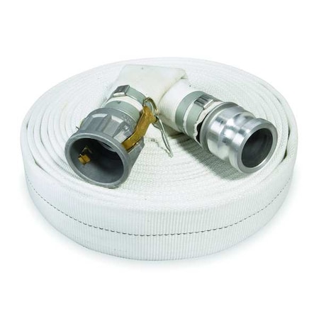 3" ID x 50 ft Rubber Water Discharge Hose 125 PSI WT by USA Value Brand Air Compressor Discharge & Suction Hoses