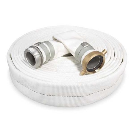 1 1/2" ID x 50 ft Rubber Water Discharge Hose 125 PSI WT Type 1ZMT4 by USA Value Brand Air Compressor Discharge & Suction Hoses