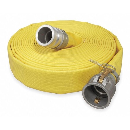 1 1/2" ID x 50 ft Rubber Water Discharge Hose 250 PSI YL by USA Value Brand Air Compressor Discharge & Suction Hoses