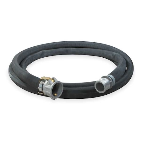 4" ID x 25 ft Rubber Water Discharge Hose BK by USA Value Brand Air Compressor Discharge & Suction Hoses
