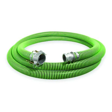 1 1/2" ID x 50 ft Discharge & Suction Hose BK/GN by USA Value Brand Air Compressor Discharge & Suction Hoses