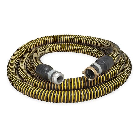 1 1/2" ID x 20 ft PE Discharge & Suction Hose BK/YL Type 1ZNB1 by USA Value Brand Air Compressor Discharge & Suction Hoses
