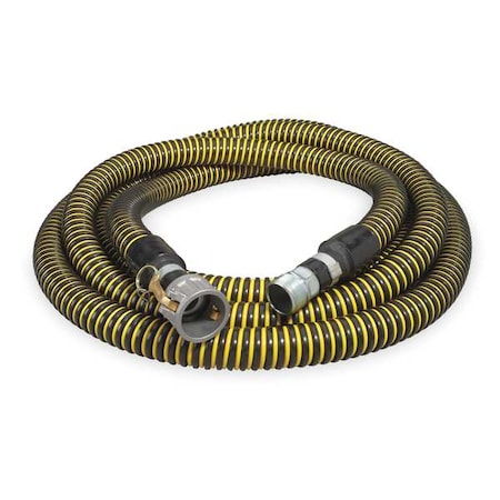 1 1/2" ID x 20 ft PE Discharge & Suction Hose BK/YL Type 1ZNB4 by USA Value Brand Air Compressor Discharge & Suction Hoses
