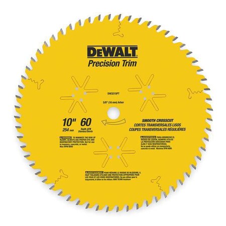 Circular Saw Bld Crbde 10 In 60 Teeth by USA Dewalt Circular Power Saw Blades