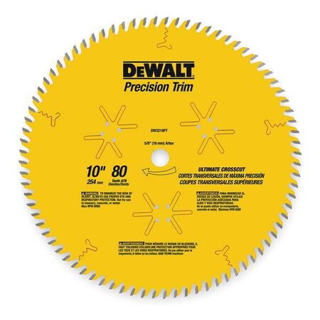 Circular Saw Bld Crbde 10 In 80 Teeth by USA Dewalt Circular Power Saw Blades