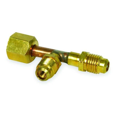 1/4" Access Valve Tee w/ Flare Nut Brass by Ranco in US