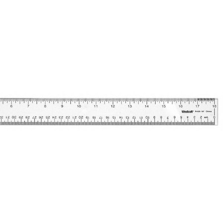 Ruler 18 Inch Clear Acrylic by USA Westcott Rulers & Straight Edges