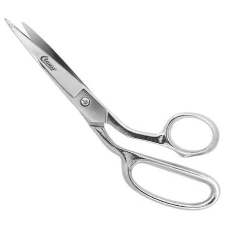 Shear 8 L Straight Flat Lower Tip Silver Type 11339 by USA Clauss Snips Shears & Scissors