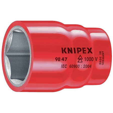 Socket 1/2 in. Dr 17mm Hex by USA Knipex Hand Ratchets