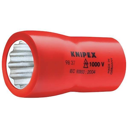 Socket 3/8 in. Dr 1/2 in. 12 Pt. Min. Qty 6 by USA Knipex Hand Ratchets