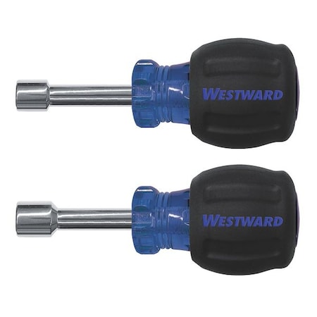 Nut Driver Set 2 Pieces SAE Hollow by USA Westward Nut Driver Sets