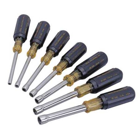 Nut Driver Set 7 Pieces SAE Hollow Type 35 299 by USA Ideal Nut Driver Sets