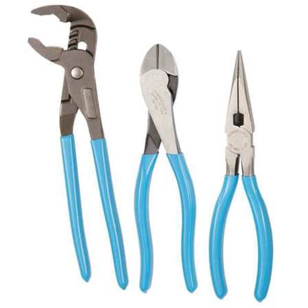 Plier Set Dipped 3 Pcs. Type GLS 23 by USA Channellock Pliers Sets