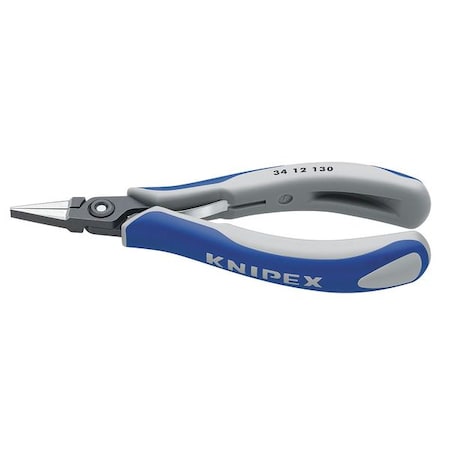 5 1/4" Precision Electronics Gripping Pliers w/ Flat Jaw Ergonomic Grip by USA Knipex Solid Joint Pliers