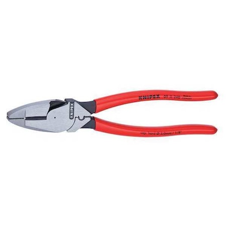Linemans Pliers 9 1/4" Dipped Handle Type 09 11 240 SBA by USA Knipex Solid Joint Pliers