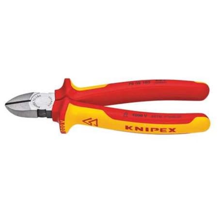 7 1/4" Diagonal Cutter Insulated by USA Knipex Cable & Wire Crimping Tools