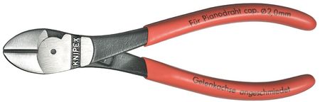 Knipex High Leverage Diagonal Cutters 6 1/4 In. Technical Info