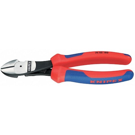 7 1/4" High Leverage Diagonal Cutter Ergonomic Grip by USA Knipex Cable & Wire Crimping Tools