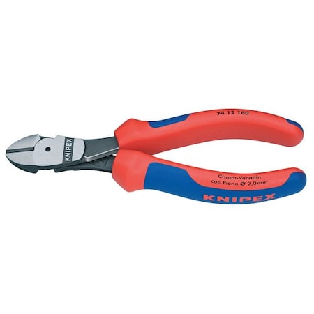 6 1/4" High Leverage Diagonal Cutter Ergonomic Grip w/ Opening Spring by USA Knipex Cable & Wire Crimping Tools