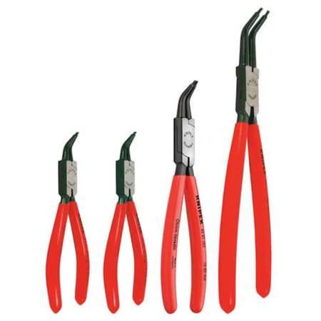 Retaining Ring Plier Set 45 Deg. 4 pcs. by USA Knipex Retaining & Lock Ring Pliers