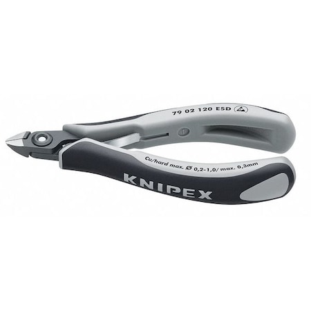 4 3/4" Precision Electronics Side Cutter ESD w/ Mini Head Ergonomic Grip by USA Knipex Cable & Wire Cutters