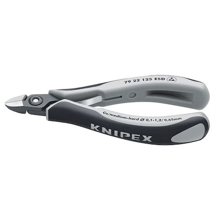 5" Precision Electronics Side Cutter ESD w/ Mini Head Ergonomic Grip by USA Knipex Cable & Wire Crimping Tools