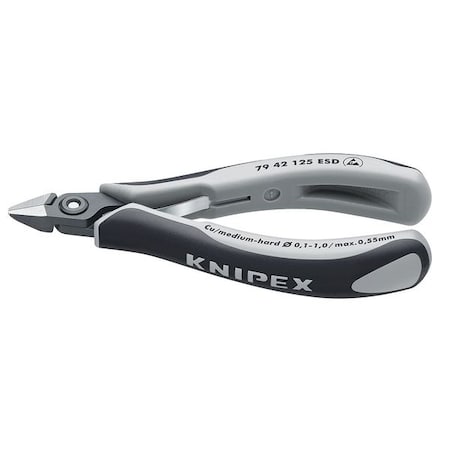 5" Precision Electronics Side Cutter ESD w/ Pointed Head Ergonomic Grip by USA Knipex Cable & Wire Crimping Tools