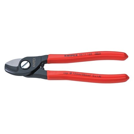 Cable Shears 6 1/2 In L 1/0 AWG Red by USA Knipex Snips Shears & Scissors