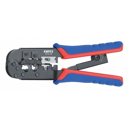 7 1/2" Crimping Pliers For Western Plugs Plastic Grip by USA Knipex Cable & Wire Crimping Tools