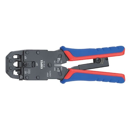 8" Crimping Pliers For Western Plugs Plastic Grip by USA Knipex Cable & Wire Crimping Tools