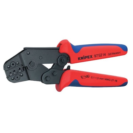27 16 AWG Crimping Pliers Short Design Plastic Grips by USA Knipex Wire Strippers Crimpers Cable Slitters