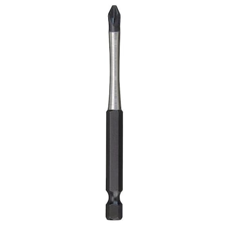 Insert Bit 1/4" Phillips #2 3 1/2" PK5 by USA Milwaukee Screwdriver Bits