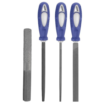 Hand File Set Bastard/Smooth 4 Pc by USA Westward Hand Files & Rasps