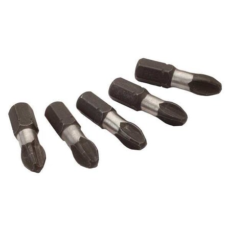 Insert Bit 1/4" Phillips #3 1" PK5 by USA Milwaukee Screwdriver Bits