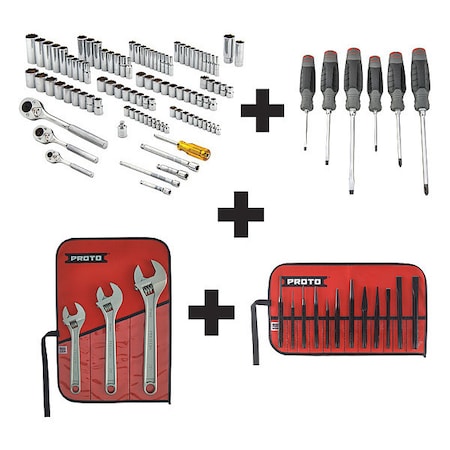 Master Tool Set General Purpose 101 pcs. by USA Proto Hand Tool Master Sets