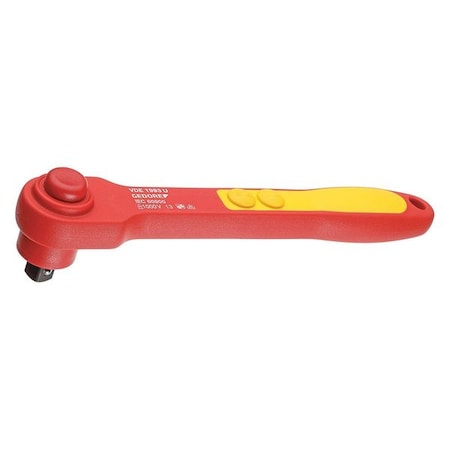 Insulated Ratchet 1/2" In Dr. 10 1/2" L by USA Gedore Ratcheting Wrenches