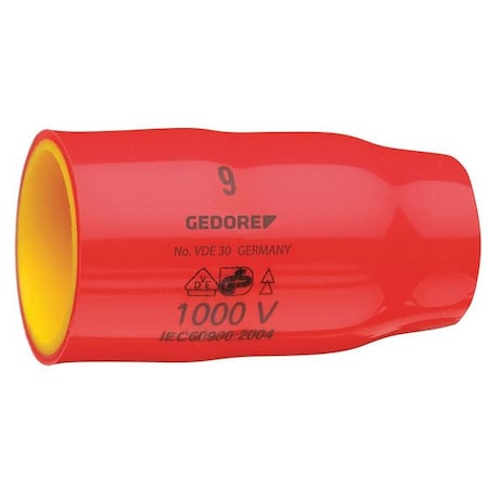 Insulated Socket 3/8" 22mm by USA Gedore Sockets