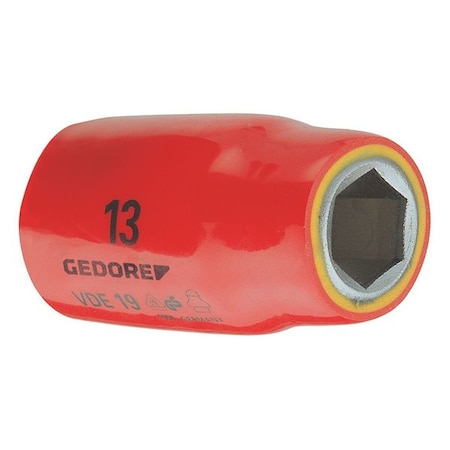 Insulated Socket 1/2" 17mm by USA Gedore Sockets