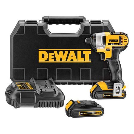 Cordless Impact Driver Kit 20V 1/4 In. by USA Dewalt Cordless Power Impact Tools
