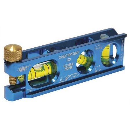 Mini Mag Torpedo Level Alum 4 In 3 Vials by USA Checkpoint Box I Beam & Torpedo Levels