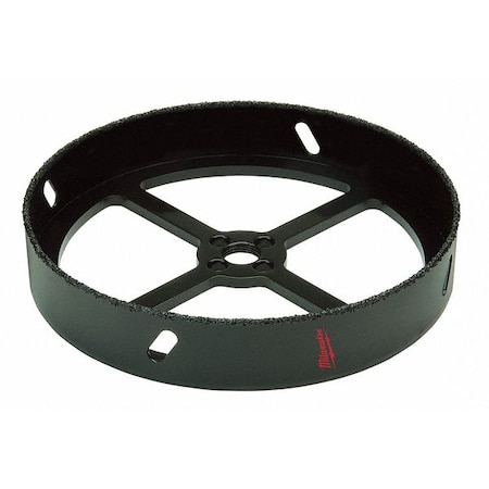 Recessed Lighting Hole Saw Carbide Grit 4 3/8" Black by USA Milwaukee Hole Saws & Cutters