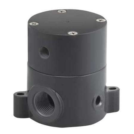 Shut Off Valve Pneumatic 3/4 In. FNPT by USA Plast O Matic Pneumatic Flow Control Valves